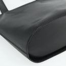 CELINE Hand Bag Leather Black Silver Auth 178117A-16