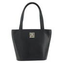 CELINE Hand Bag Leather Black Silver Auth 178117A-13
