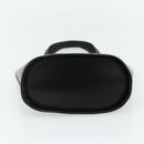 CELINE Hand Bag Leather Black Silver Auth 178117A-5