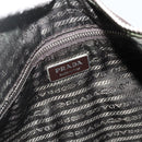 PRADA Shoulder Bag Leather Brown Silver Auth 178118A-19