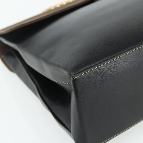 LOEWE Velazquez Handtasche Leder Schwarz Gold Original 178120A