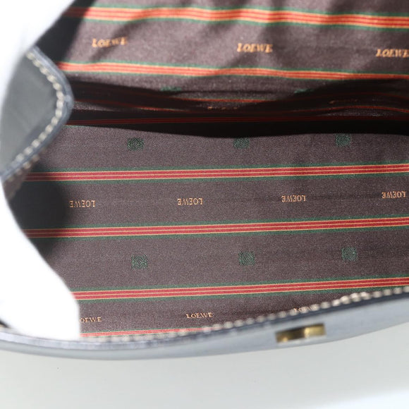 LOEWE Velazquez Handtasche Leder Schwarz Gold Original 178120A
