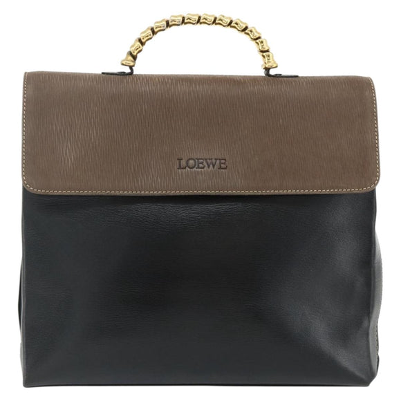 LOEWE Velazquez Handtasche Leder Schwarz Gold Original 178120A