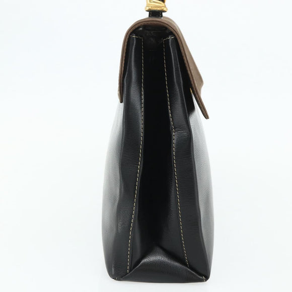LOEWE Velazquez Handtasche Leder Schwarz Gold Original 178120A