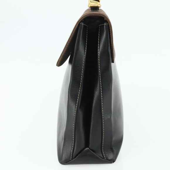 LOEWE Velazquez Handtasche Leder Schwarz Gold Original 178120A