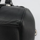 BALLY Hand Bag Leather Black Silver Auth 178121A-15