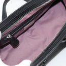 BALLY Hand Bag Leather Black Silver Auth 178121A-11