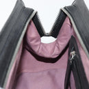 BALLY Hand Bag Leather Black Silver Auth 178121A-20