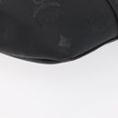 MCM Vicetos Logogram Waist bag PVC Leather Gold Black Auth 178122A-10