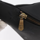 MCM Vicetos Logogram Waist bag PVC Leather Gold Black Auth 178122A-14