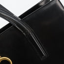 CARTIER PANTHERE Tote Bag Leather Black Gold Auth 178125-15