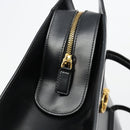 CARTIER PANTHERE Tote Bag Leather Black Gold Auth 178125-17