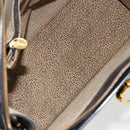 CARTIER PANTHERE Tote Bag Leather Black Gold Auth 178125-19