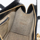 CARTIER PANTHERE Tote Bag Leather Black Gold Auth 178125-20
