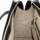 CARTIER PANTHERE Tote Bag Leather Black Gold Auth 178125-21