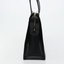 CARTIER PANTHERE Tote Bag Leather Black Gold Auth 178125-4