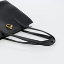 CARTIER PANTHERE Tote Bag Leather Black Gold Auth 178125-7
