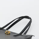 CARTIER PANTHERE Tote Bag Leather Black Gold Auth 178125-8