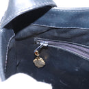 GUCCI GG Supreme Sherry Line Shoulder Bag PVC Navy Gold Auth 178128-21