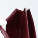 Christian Dior Trotter Canvas Shoulder Bag Red Gold Auth 178133-22