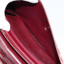 Christian Dior Trotter Canvas Shoulder Bag Red Gold Auth 178133-24