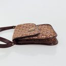 Christian Dior Trotter Canvas Shoulder Bag Red Gold Auth 178133-4