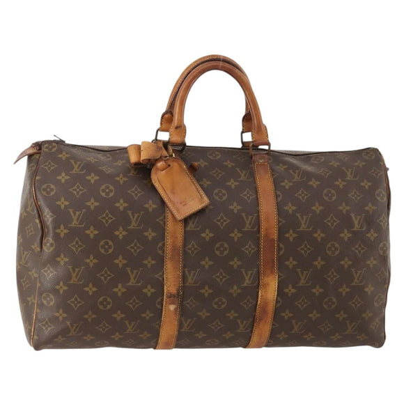 LOUIS VUITTON Monogram Keepall 50 Boston Bag M41426 LV Auth 178137