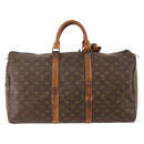 LOUIS VUITTON Monogram Keepall 50 Boston Bag M41426 LV Auth 178137-3