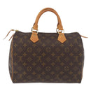 LOUIS VUITTON Monogram Speedy 30 Hand Bag M41526 LV Auth 178143A-3