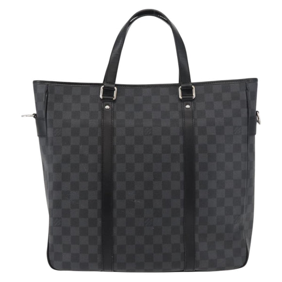 LOUIS VUITTON Damier Graphite Tadao Shoulder Bag 2way N51192 LV Auth 178145