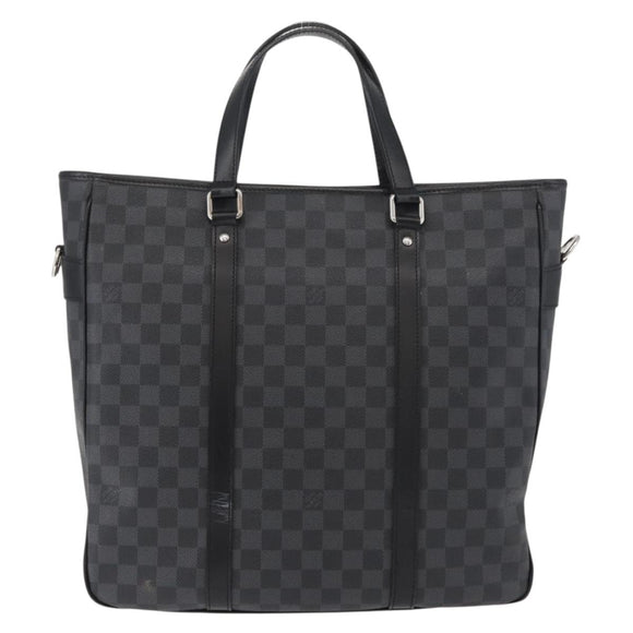LOUIS VUITTON Damier Graphite Tadao Shoulder Bag 2way N51192 LV Auth 178145