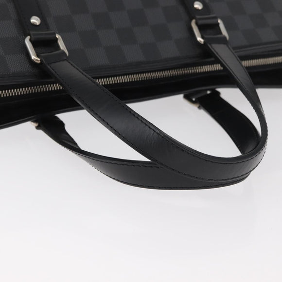 LOUIS VUITTON Damier Graphite Tadao Shoulder Bag 2way N51192 LV Auth 178145