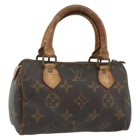 LOUIS VUITTON Monogram Mini Speedy Hand Bag M41534 LV Auth 178149