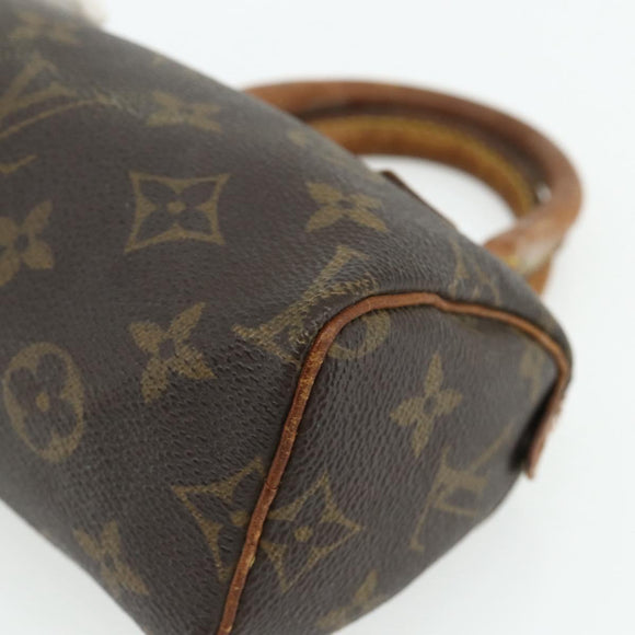 LOUIS VUITTON Monogram Mini Speedy Hand Bag M41534 LV Auth 178149