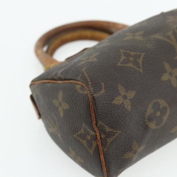LOUIS VUITTON Monogram Mini Speedy Hand Bag M41534 LV Auth 178149