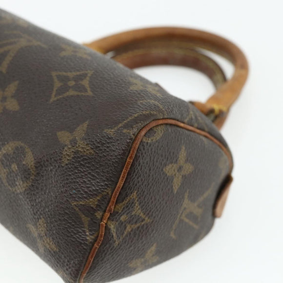 LOUIS VUITTON Monogram Mini Speedy Hand Bag M41534 LV Auth 178149