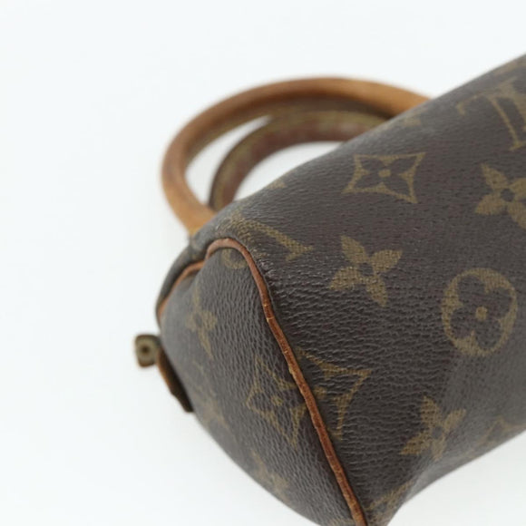 LOUIS VUITTON Monogram Mini Speedy Hand Bag M41534 LV Auth 178149