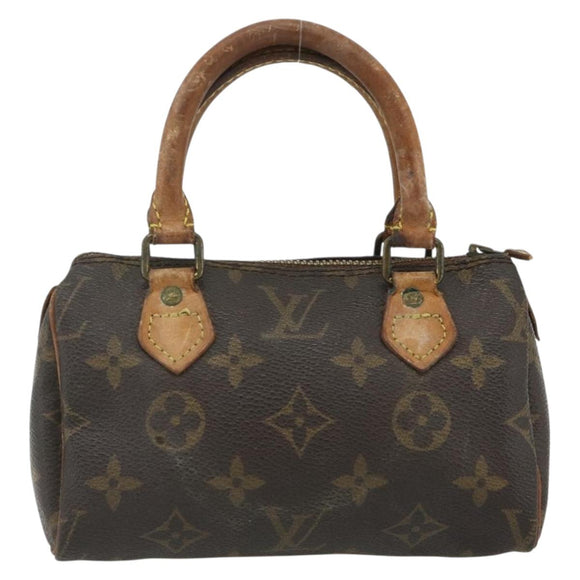 LOUIS VUITTON Monogram Mini Speedy Hand Bag M41534 LV Auth 178149