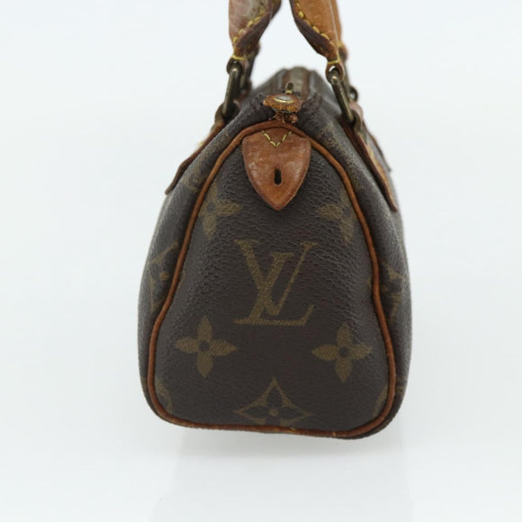 LOUIS VUITTON Monogram Mini Speedy Hand Bag M41534 LV Auth 178149