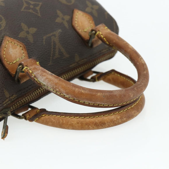 LOUIS VUITTON Monogram Mini Speedy Hand Bag M41534 LV Auth 178149