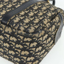 Christian Dior Trotter Canvas Hand Bag Navy Gold Auth 178151-9