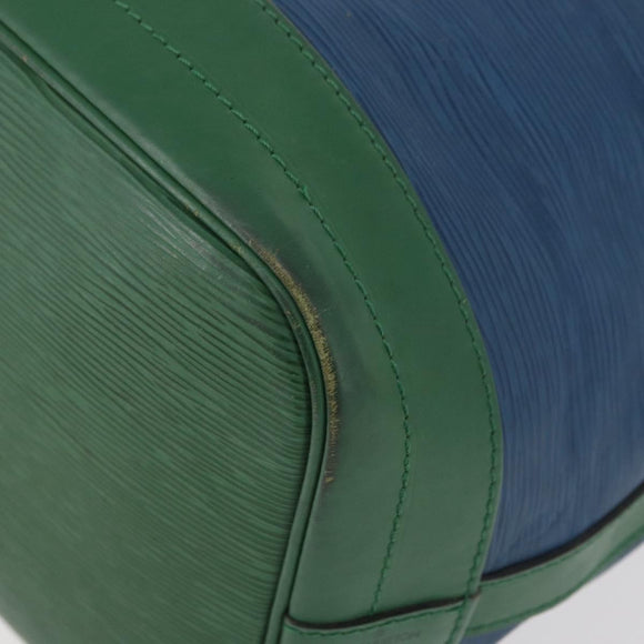 LOUIS VUITTON Epi Noe Shoulder Bag Bicolor Green Blue M44044 LV Auth 178152