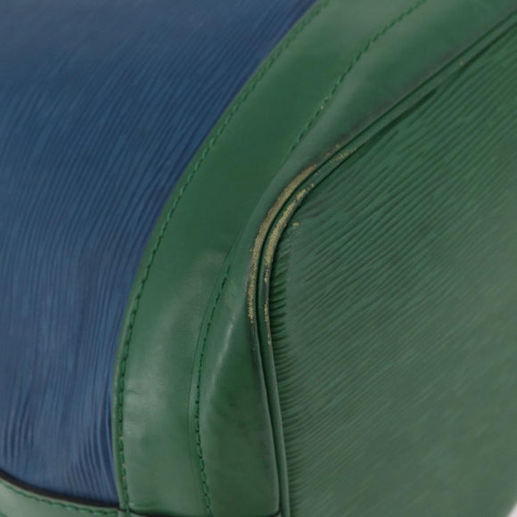 LOUIS VUITTON Epi Noe Shoulder Bag Bicolor Green Blue M44044 LV Auth 178152