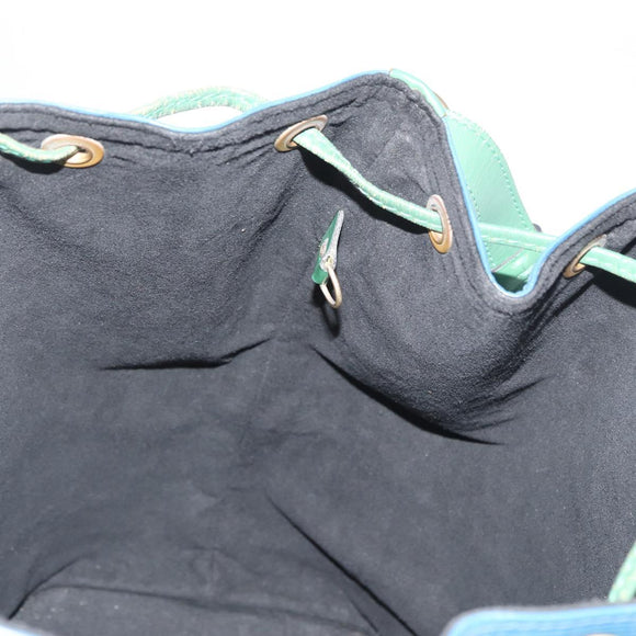 LOUIS VUITTON Epi Noe Shoulder Bag Bicolor Green Blue M44044 LV Auth 178152