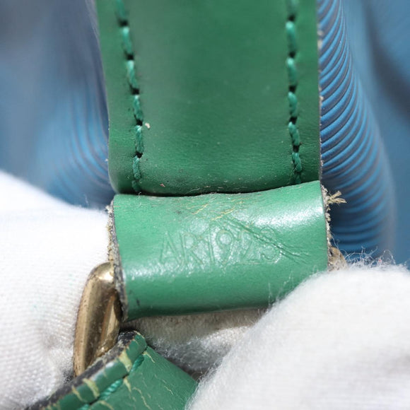 LOUIS VUITTON Epi Noe Shoulder Bag Bicolor Green Blue M44044 LV Auth 178152