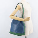 LOUIS VUITTON Epi Noe Shoulder Bag Bicolor Green Blue M44044 LV Auth 178152-20