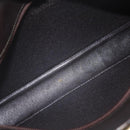 Christian Dior Trotter Canvas Shoulder Bag Brown Gold Auth 178153-12