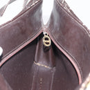 Christian Dior Trotter Canvas Shoulder Bag Brown Gold Auth 178153-18