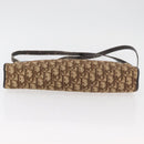 Christian Dior Trotter Canvas Shoulder Bag Brown Gold Auth 178153-5