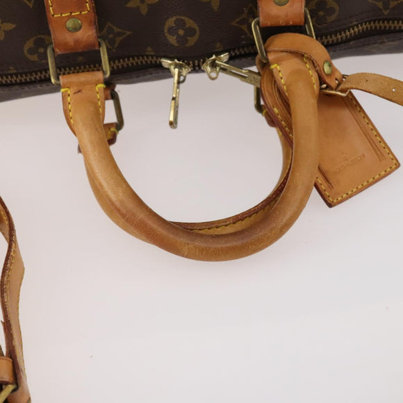 LOUIS VUITTON Monogram Keepall Bandouliere 45 Boston Bag M41418 LV Auth 178154